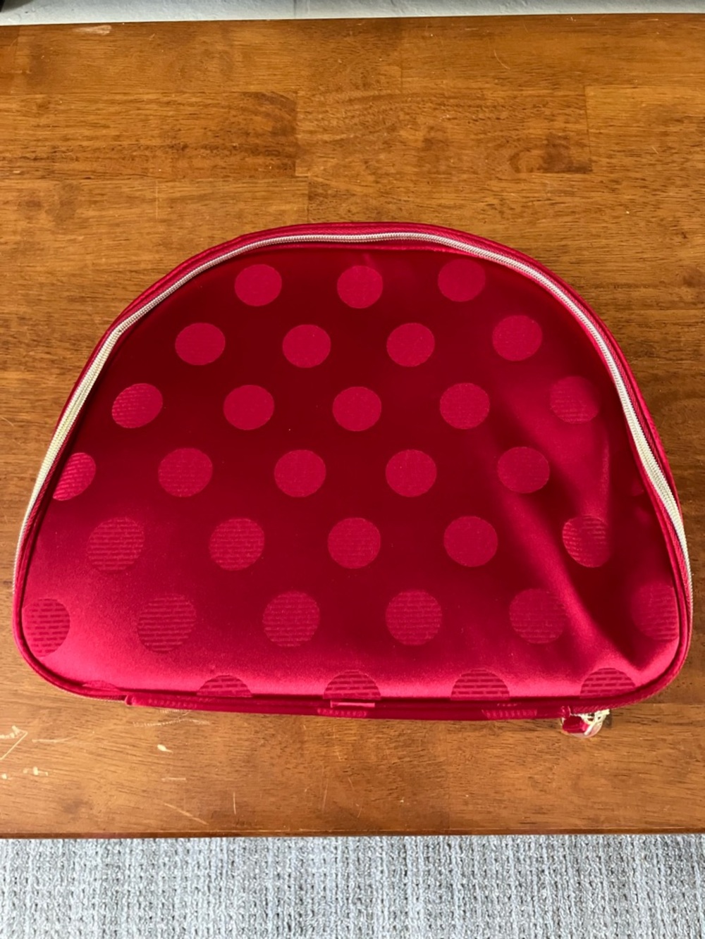 Estee Lauder Red Polka Dot Makeup Pouch
